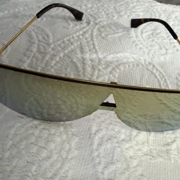 Fendi Accessories - Fendi Gold and Brown Women's Sunglasses